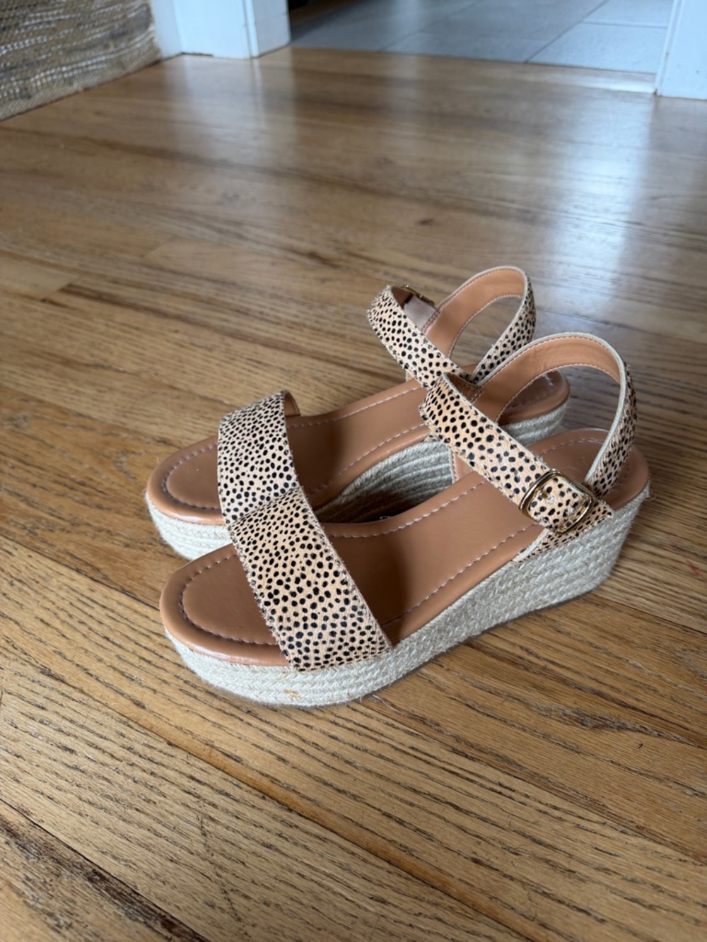 J Crew Factory platform espadrille wedge